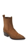 Golden Goose Debbie Beatles Suede Ankle Boots In Brown
