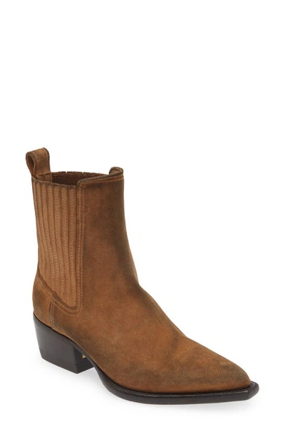 Golden Goose Debbie Beatles Suede Ankle Boots In Brown