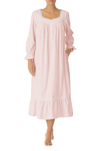 Eileen West Cotton Ballet Nightgown In Blush