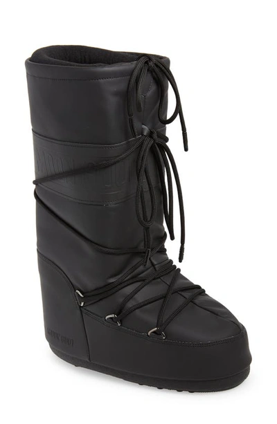 Moon Boot High Rubber Wp Boot In Black