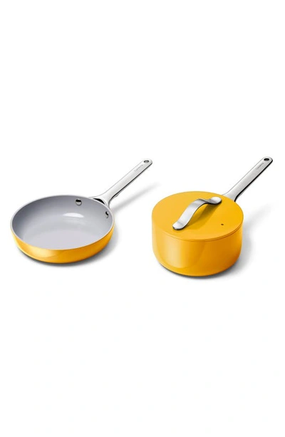 CARAWAY NONSTICK CERAMIC MINI FRY PAN & SAUCE PAN SET