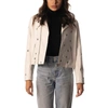 The Wild Collective White Dallas Cowboys Faux Leather Full-zip Racing Jacket In White