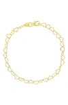 Bony Levy Blg 14k Gold Heart Chain Bracelet In 14k Yellow Gold