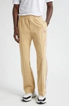 Casablanca Monogram-jacquard Velour Track Pants In Taupe