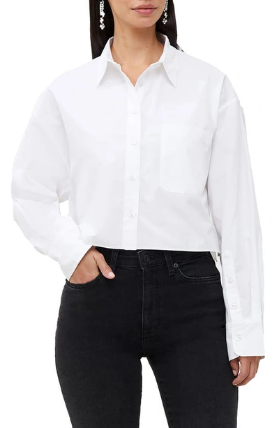 French Connection Alissa Crop Shirt In White