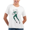 G-iii 4her By Carl Banks White New York Jets Play The Ball T-shirt In White