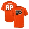 MITCHELL & NESS YOUTH MITCHELL & NESS ERIC LINDROS ORANGE PHILADELPHIA FLYERS NAME & NUMBER T-SHIRT