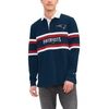 TOMMY HILFIGER TOMMY HILFIGER NAVY NEW ENGLAND PATRIOTS CORY VARSITY RUGBY LONG SLEEVE T-SHIRT