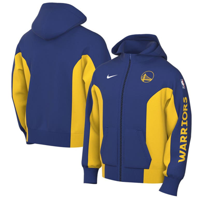Nike Men's  Royal Golden State Warriors 2023/24 Authentic Showtime Performance Full-zip Hoodie