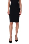 AKRIS PUNTO STRETCH VIRGIN WOOL CREPE PENCIL SKIRT