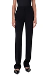 AKRIS PUNTO CHIO VIRGIN WOOL STRETCH CREPE STRAIGHT LEG PANTS