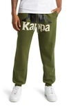 KAPPA AUTHENTIC ANVEST BRUSHED FLEECE LOGO GRAPHIC JOGGERS