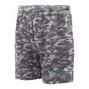 Concepts Sport Charcoal Miami Dolphins Biscayne Camo Shorts In Charcoal