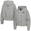 NIKE NIKE GRAY TEAM USA MEDIA DAY OVERSIZED CROPPED HOODIE PERFORMANCE FULL-ZIP JACKET