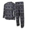 Concepts Sport Men's  Black Chicago White Sox Knit Ugly Sweater Long Sleeve Top And Pants Set In Black