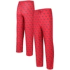CONCEPTS SPORT CONCEPTS SPORT RED TAMPA BAY BUCCANEERS GAUGE ALLOVER PRINT KNIT PANTS