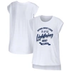 WEAR BY ERIN ANDREWS WEAR BY ERIN ANDREWS WHITE TAMPA BAY LIGHTNING DOMESTIC TANK TOP