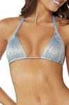 Pq Swim Mila Mermaid Triangle Bikini Top In Mermaid