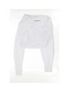 Alexander Wang White Wrapped Front Shirt In White