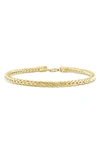 Delmar Foxtail Chain Bracelet In Yellow