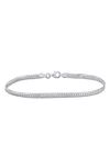 Delmar Herringbone Bracelet In Silver