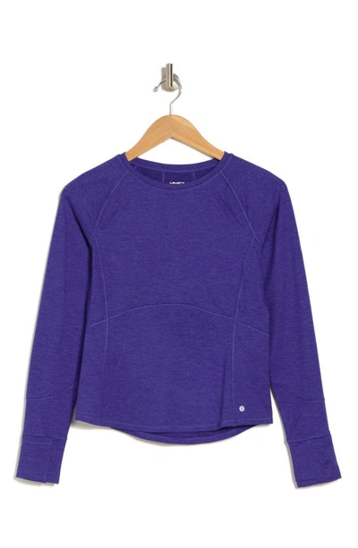 Layer 8 Long Sleeve Compression Top In Morning Star Heather