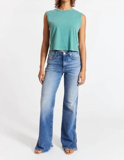 Amo Georgia Flare Jeans In Big Love In Blue