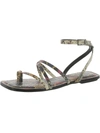 27 EDIT ZALEY WOMENS LEATHER STRAPPY SLINGBACK SANDALS
