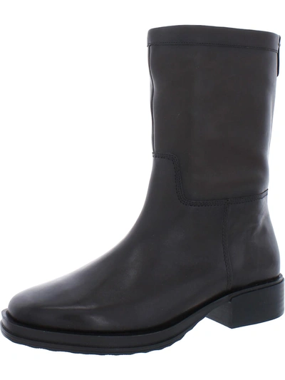 Sarto Franco Sarto Womens Leather Square Toe Mid-calf Boots In Black
