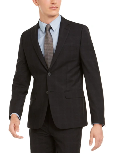 CALVIN KLEIN MILO MENS WOOL BLEND SKINNY FIT TWO-BUTTON BLAZER