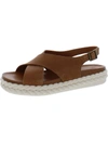 LUCKY BRAND LAYTHAN WOMENS LEATHER BUCKLE PLATFORM SANDALS