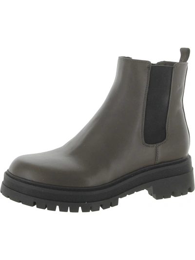 Marc Fisher Pietro Womens Leather Ankle Chelsea Boots In Brown