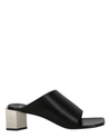 Off-white Hexnut Mules In Black In Black