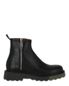 OFF-WHITE SPONGE SOLE LEATHER ZIP BOOTS