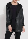 Lyssé Celine Vegan Leather Jacket In Black In Black
