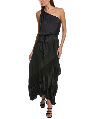 Ramy Brook Nadine One-shoulder Maxi Dress In Black
