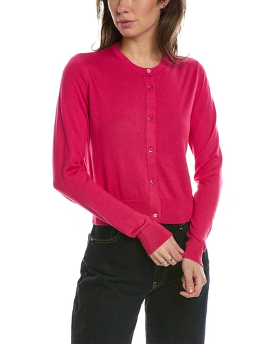 Carolina Herrera Knit Button-front Cardigan In Pink