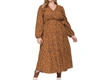 Gigio Feeling Good Maxi Dress In Rust In Brown