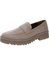 Franco Sarto Carol Womens Lugged Sole Leather Penny Loafers In Multi