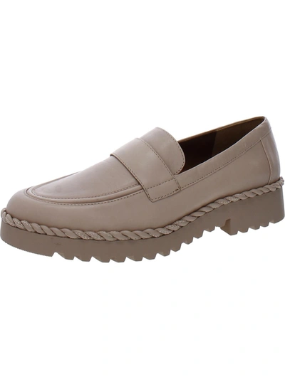 Franco Sarto Carol Womens Lugged Sole Leather Penny Loafers In Multi