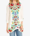 Johnny Was Gala Tunic In Shell In White