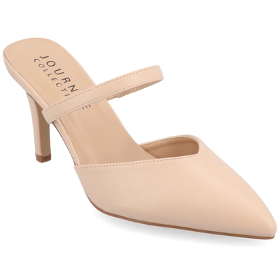 Journee Collection Collection Women's Narrow Width Supernatural Tru Comfort Foam Yvon Pumps Cool Shades In Pink