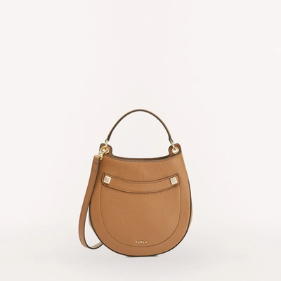 Furla Women's Afrodite Mini Leather Top Handle Bag In Brown
