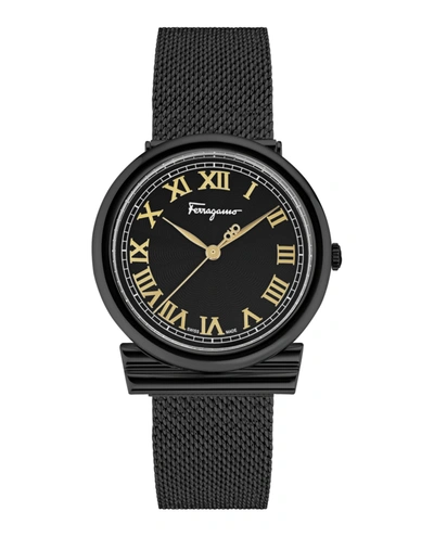 Ferragamo Gancini Watch In Black