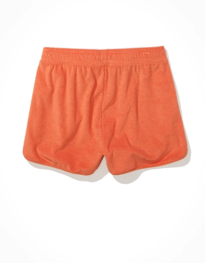 American Eagle Outfitters Ae Terry Short In Orange