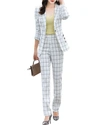 Bossy Chic 2pc Blazer & Pant Set In White