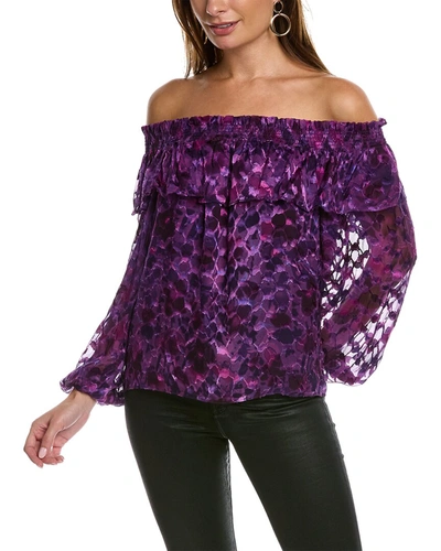 Ramy Brook Xavier Blouse In Purple