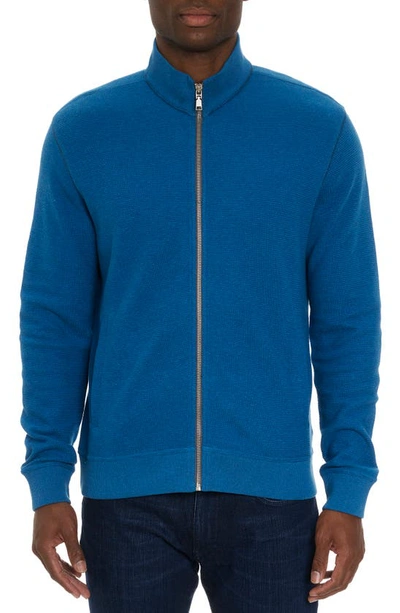 Robert Graham Men's Moser Knit Full-zip Sweater In Blue