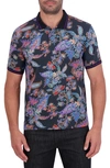 Robert Graham Ascona Paisley Polo In Black Multi