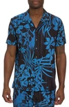 Robert Graham Drift Away Camp Shirt In Black Multi